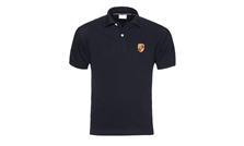 Polo-Shirt Wappen, schwarz