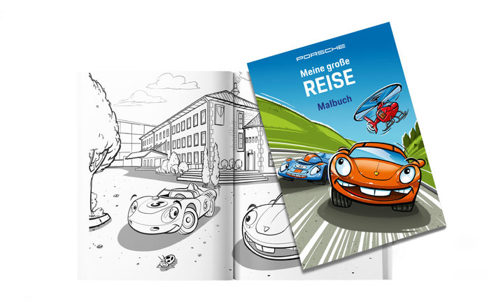 Porsche Elferle Malbuch - Meine große Reise